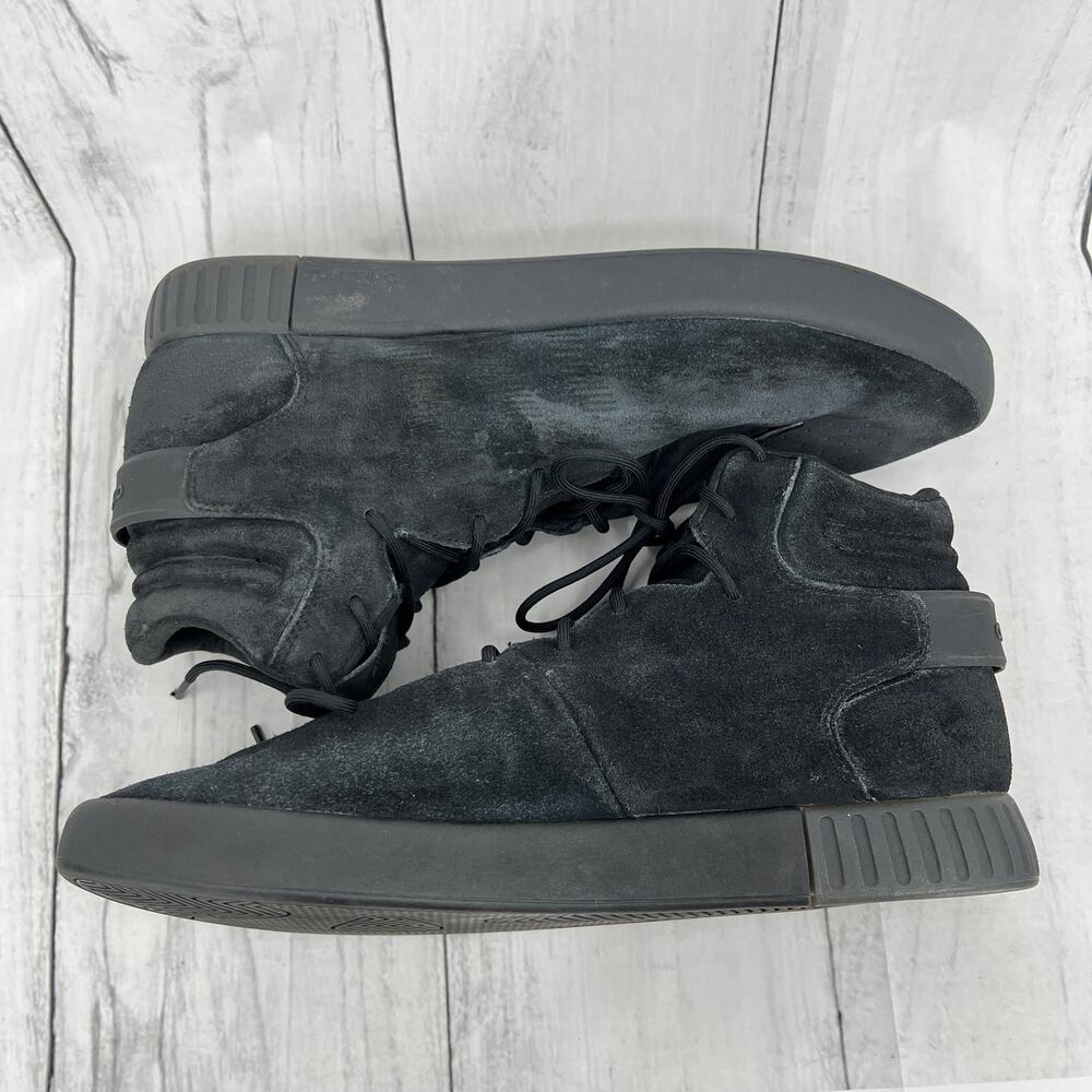 Adidas Tubular Invader Mens US 13 Black Suede Basketball Sneaker Shoes S81797 - Picture 3 of 11